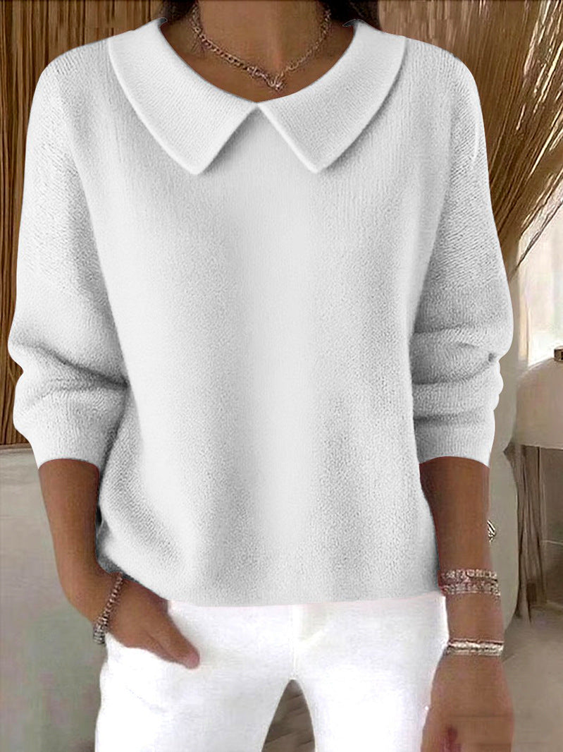 🔥👚【S-3XL】Pohodlný top s dlhým rukávom a výstrihom do V na jeseň a zimu