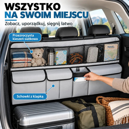 🚗 Wiszący organizer do bagażnika – zwolnij miejsce na podłodze bagażnika i zachowaj porządek! ✨📦