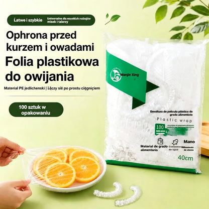 ⏳50% zniżki🔥【300 sztuk】🎉Im więcej kupisz, tym więcej zaoszczędzisz🎁Jednorazowe elastyczne pokrywki do żywności, odpowiednie do misek i talerzy