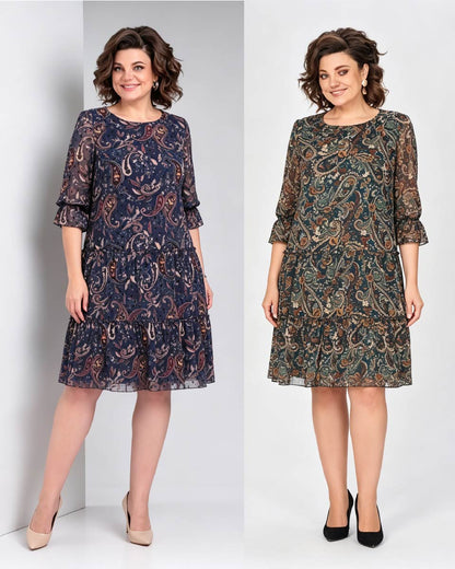 【🥇Bestseller】💥【50% zniżki】👗【S-5XL】Nowa wiosenna sukienka z nadrukiem 2026