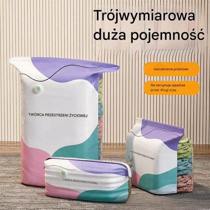 👕📦【5 sztuk za 129 zł】Worki kompresyjne do przechowywania odzieży – nie wymagają odkurzacza, wzmocniona konstrukcja.