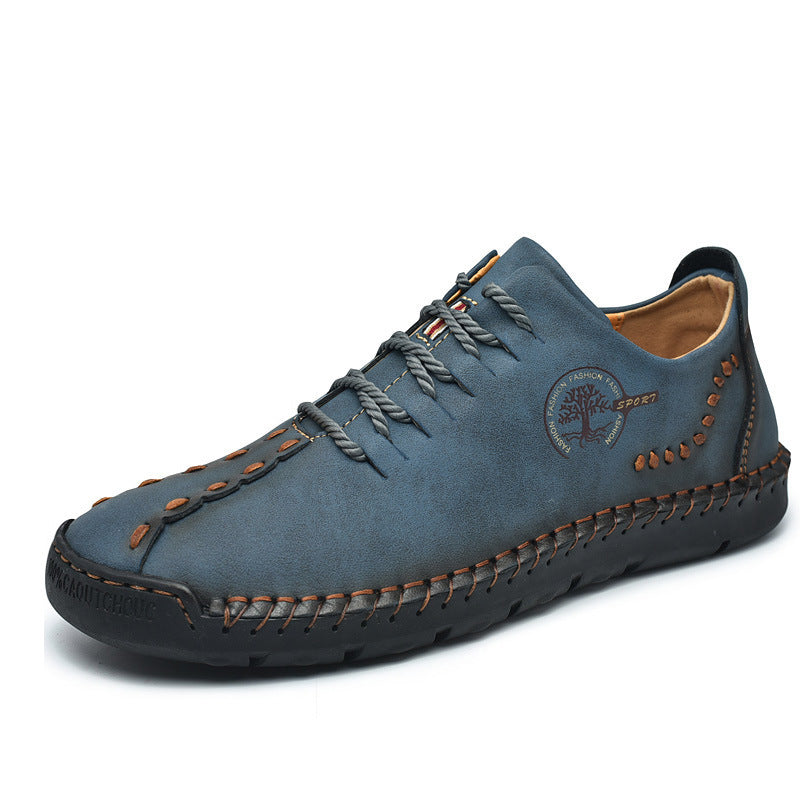 【38-48】Nowe, duże, męskie, skórzane buty codzienne, lekkie i przewiewne.