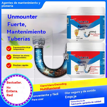 🔥 Compra uno y llévate otro gratis 🔥 Potente desatascador de desagües | ¡Disuelve fácilmente la grasa y las obstrucciones en inodoros y cocinas! ¡Desodorización de una sola vez!