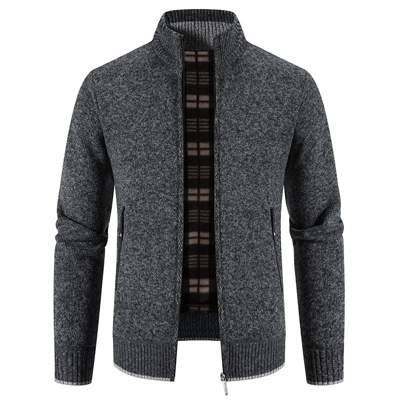 ✨【50% zľava: M-3XL】Nový pánsky zimný komplet 2026 – bunda s hrubým golierom a polar podšívkou + vesta + pulóver