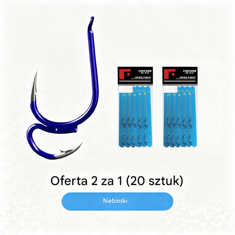 🔥  ❤️‍🔥 (20 sztuk) Ultra ostre klasyczne podwójne haczyki wędkarskie