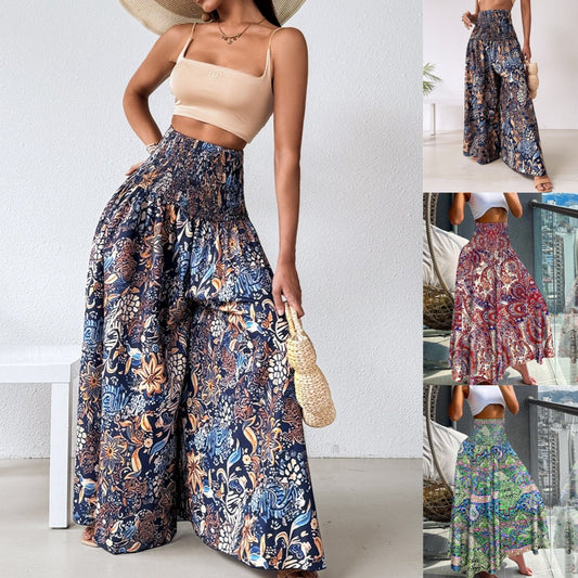 💗🏝Culottes españoles más vendidos 【M-5XL】 Culottes florales informales para vacaciones de verano, populares en Europa y América.