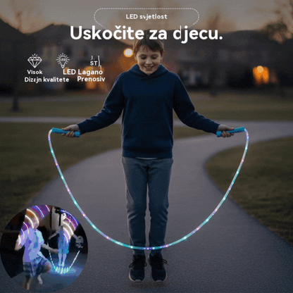 🏃【Kupite 2, dobijte 2 gratis】🌈 LED svjetleće uže za preskakanje za djecu