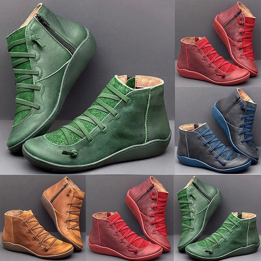 🔥50% de descuento!🔥🔥Botines casuales de invierno con punta ancha para mujer 2025【35-43】