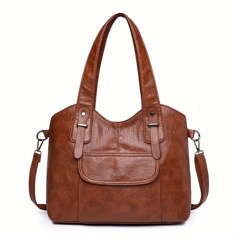 📢【50% отстъпка】👜Нова дамска винтидж чанта през рамо от естествена кожа