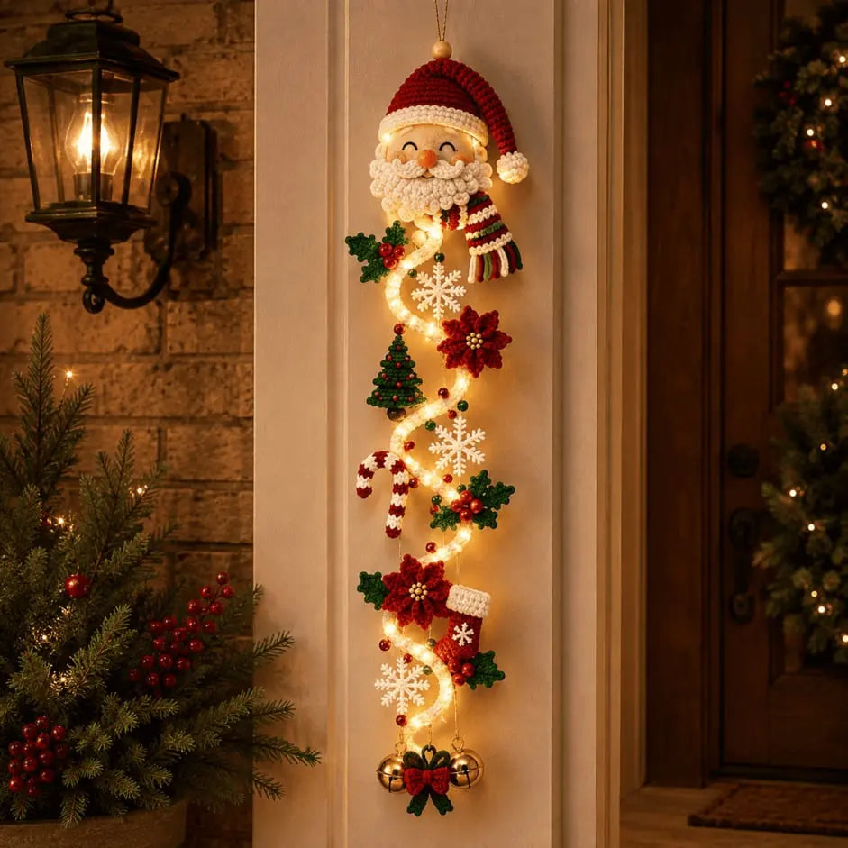 🎄🎃Posledný deň! 🎅Užite si 50% zľavu na svietiace vianočné ozdoby na dvere!