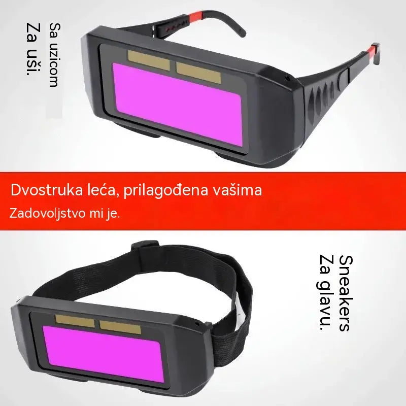 Zaštitne naočale za zavarivanje otporne na luk, naočale za zavarivanje koje mijenjaju boju.