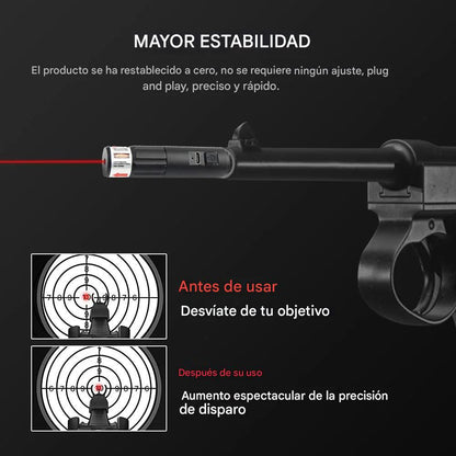 🎉Juego de mira láser roja ajustable. Se puede utilizar para calibración, adecuado para uso en exteriores e interiores.