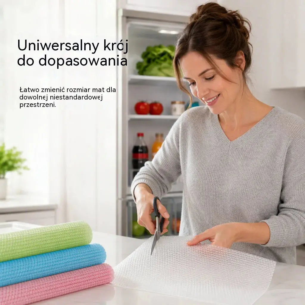 8 sztuk za 99 zł- 🧊🛡️ Wodoodporne ochraniacze na półki do lodówki — antypoślizgowe, łatwe do czyszczenia i bezpieczne dla żywności — utrzymują półki w czystości i świeżości ✨