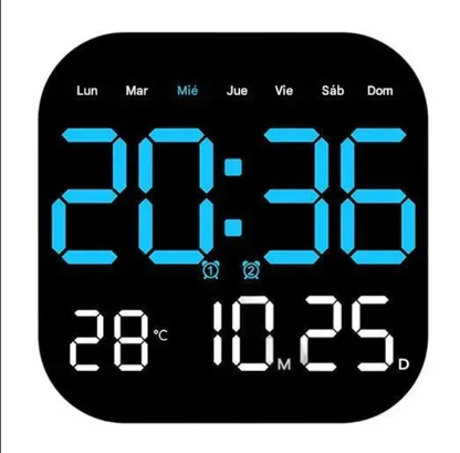 【 ¡Más de 50.000 unidades vendidas! 】 Reloj digital para el hogar y la oficina: ¡despierte suavemente y olvídese de las alarmas molestas! Brillo ajustable, funcionamiento silencioso por la noche.