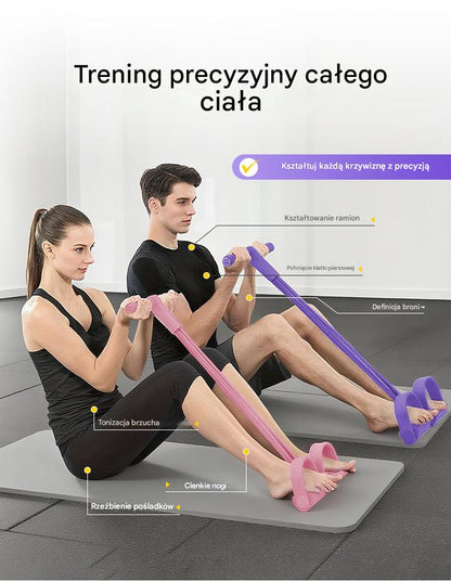 ⏰⏳【Kup 1, otrzymaj 1 gratis】 Sprzęt do treningu brzucha, lina oporowa do wzmacniania barków i pleców.Piękne plecy i szczupły brzuch, pożegnaj się z tłuszczem i powitaj piękno