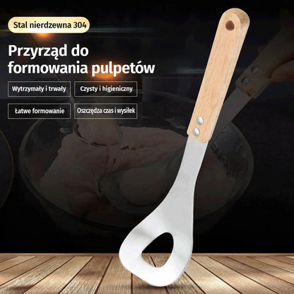 🍖 【Zestaw 2-częściowy】Formierka do klopsików ze stali nierdzewnej 304 – idealna do przygotowywania klopsików mięsnych i rybnych, doskonała do domowego gotowania 🥄