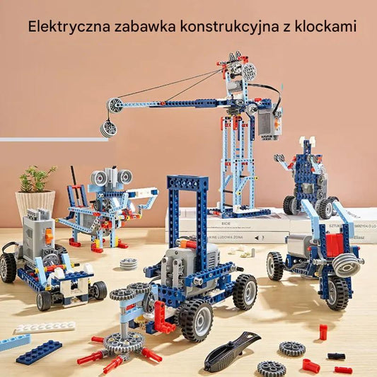 ✨【Zabawki edukacyjne dla dzieci】🌟【396 sztuk】Elektryczna zabawka budowlana